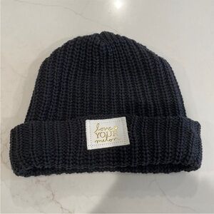 Love Your Melon Black Knit Beanie